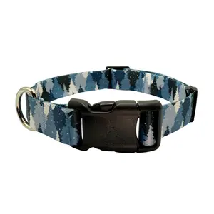 Blue Camo Trees Collar