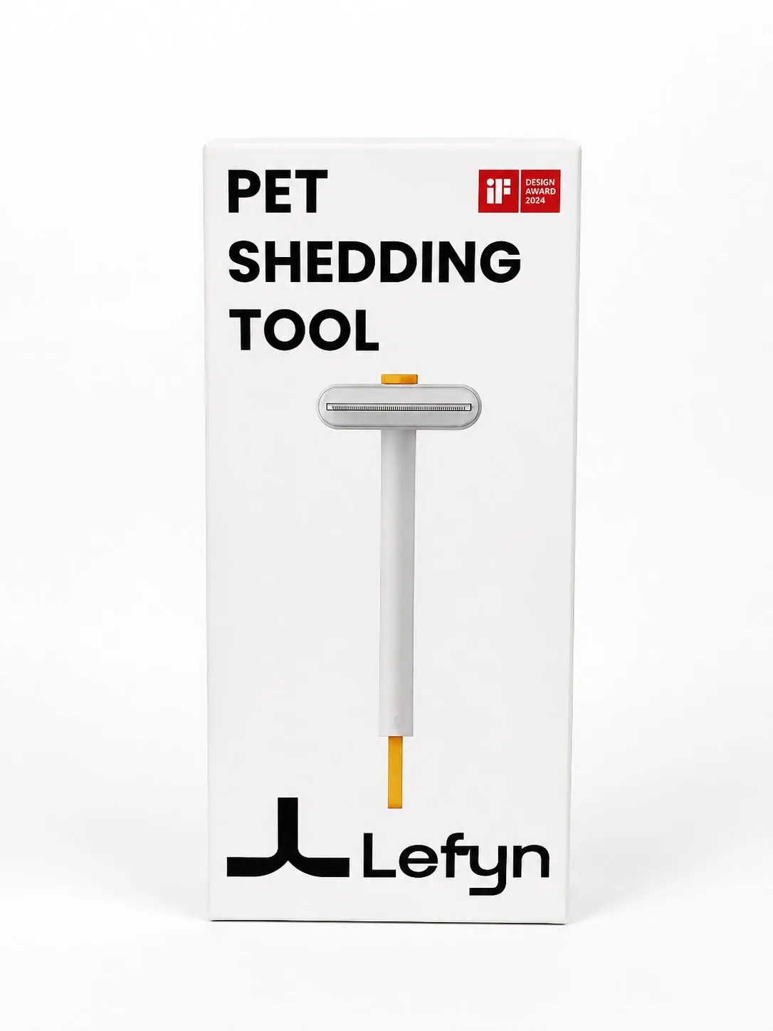Lefyn Pet Shedding Tool - Efficient Hair Removal for Dogs and Cats - Easy to Use and Effective - Ideal for Pet Owners