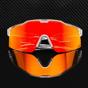 w-12 Sport Glasses High-wrap Shield Semi-rimless Prizm Lens Technology for Urban Cyclists