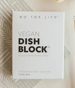No Tox Life DISH BLOCK solid dish soap 6 oz (170 g) or huge 22.5 oz (638 G) kitchen cleaning nontoxic