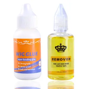 Hair Replacement Adhesive and Wig Glue Remover,Tape in Extension Remover and Hair Pieces Replacement  Hold Adhesive Lace Glue Invisible Bonding,Frontal Toupee Hair Systems