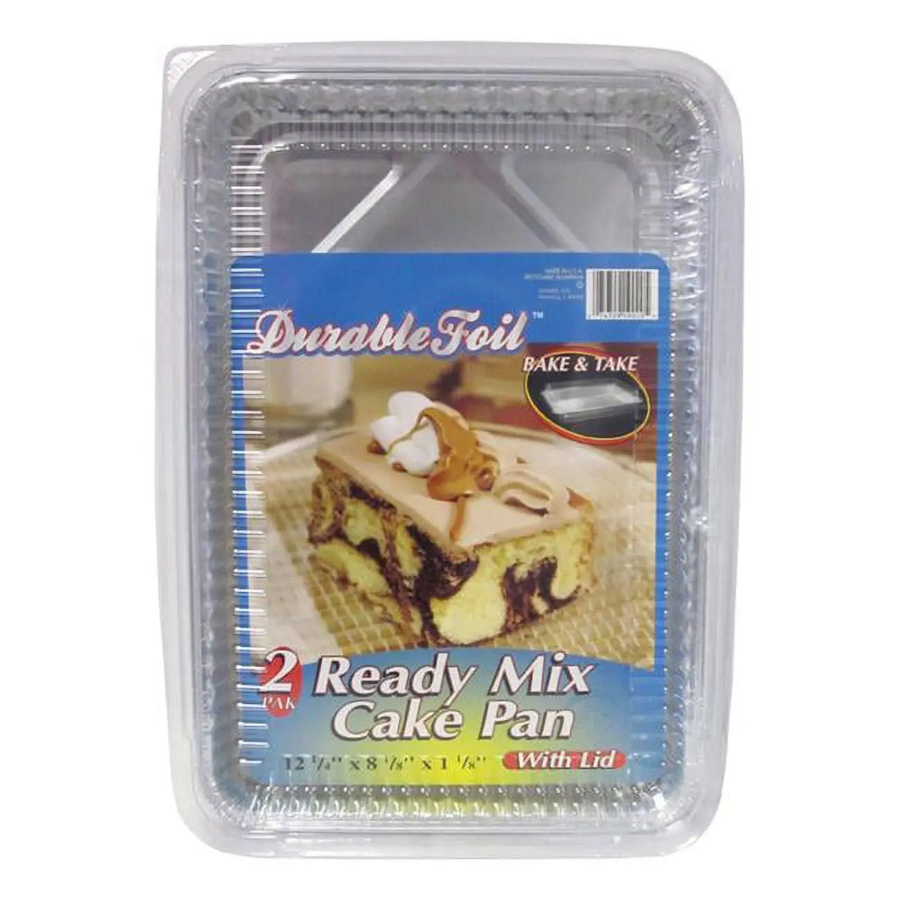Home Plus 6391999 Disposable Square Bake Pan, 8.12x12.25 in Silver Durable Foil - Pack of 12