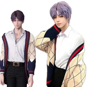 Game Love And Deepspace Rafayel Cosplay Costume shirt Adult Unisex Qiyu Sweater Asymmetric Cardigan Warm Coat Clothes