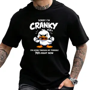 Going Through My Terrible 70's – Funny Grumpy Duck Cranky Phase Shirt