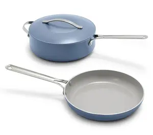 GreenPan Nova 3 Piece Frypan and Saute pan withLid Set