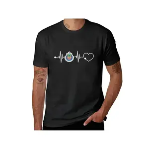 Chivas De Guadalajara Mexican Football Team Heart and Animal Print T-Shirt - Men's Black Cotton Short Sleeve T-Shirt, Casual Crew Neck Menswear Top