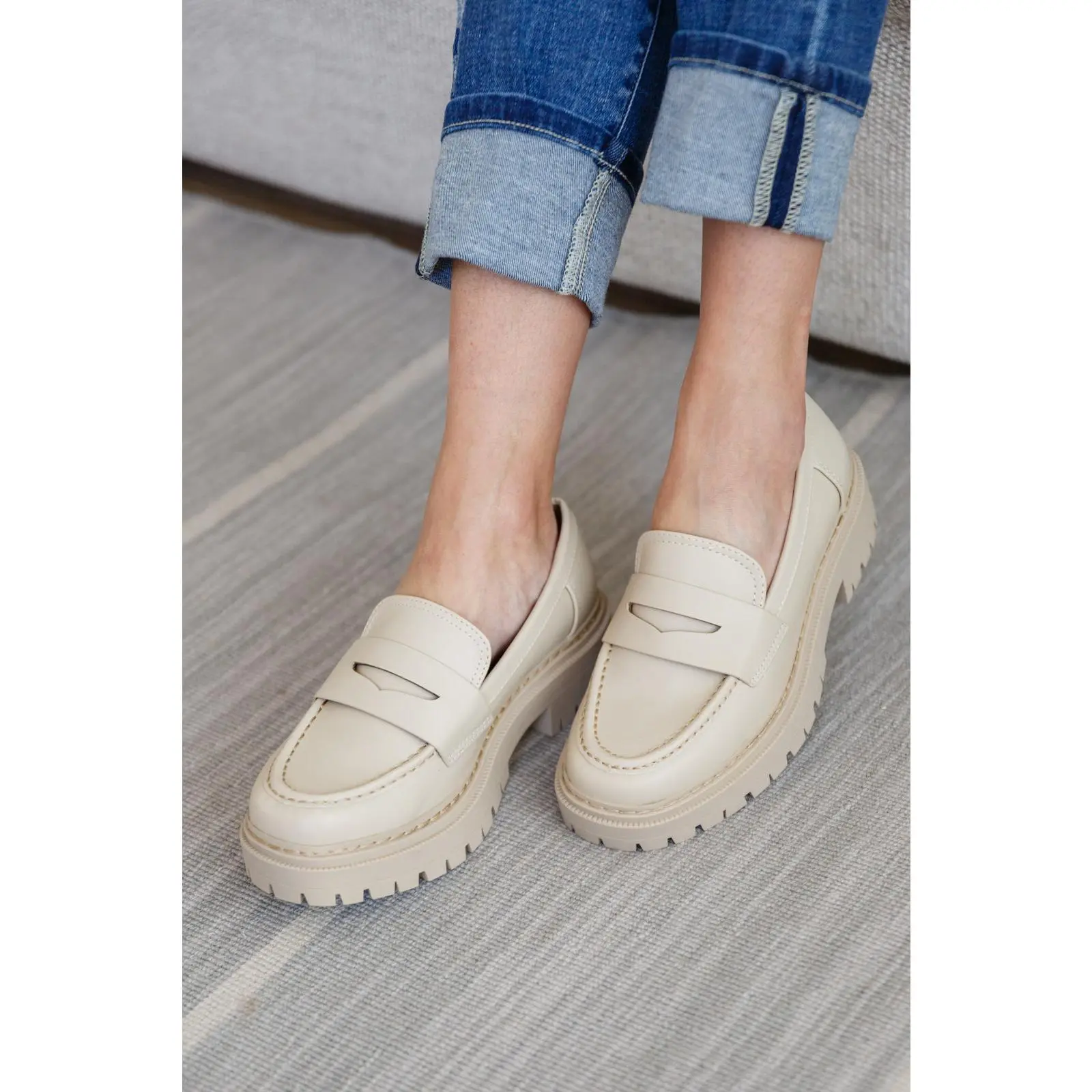 Soda Loafers in Bone
