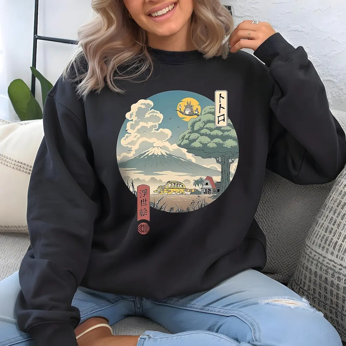 Vintage My Neighbor Totoro Shirt & Sweatshirt – Studio Ghibli Tee, Cute Y2K Anime Movie Top, Aesthetic Totoro Gift for Fans