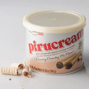 Pirucream Venezolano 10.58Oz Rolled Wafers Chocolate Hazelnut 100% Cocoa