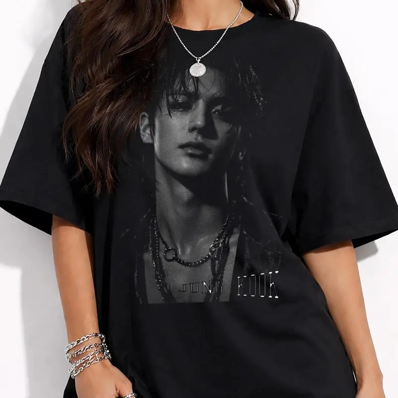 JUNGKOOK ブラック XL 001 TEE TEAM BTS Jungkook D-1 STANFORD BTS 260516 Bangtan] [Today's BTS アイドル