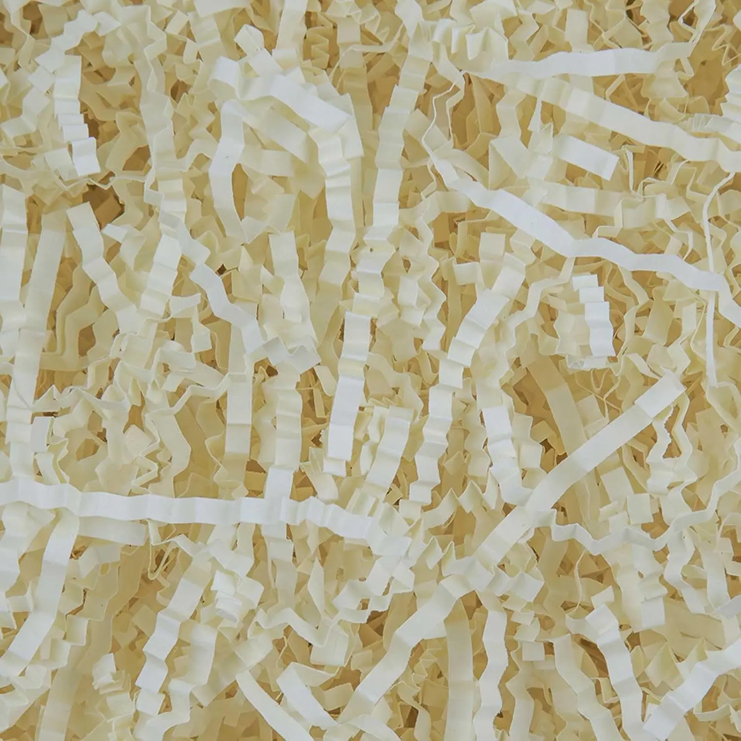 1/2 LB Crinkle Cut Paper Shredded Filler Paper for  Baskets  Box Confetti Paper Shreds Decoration Stuffing for Birthday, Weddings, Anniversaries, Christmas Wrapping Oyster White