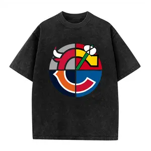 Retro Southside Chicago Pride Logo Graphic Washed Cotton T-shirt, Unisex Baseball Hockey Basketball Football Sport Lover Shirt, Team Pride Fan Gift Tee