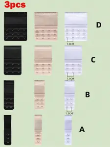 3pcs Bra Extension Buckle Set, Adjustable Bra Extenders Hooks, Comfortable & Stylish Women’s Bras Accessories, Perfect Fit Solution, Underwear Accessory, Lingerie