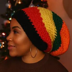 Unisex Rasta dread cap
