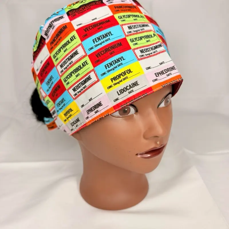 Med Drip Satin Lined Scrub Cap