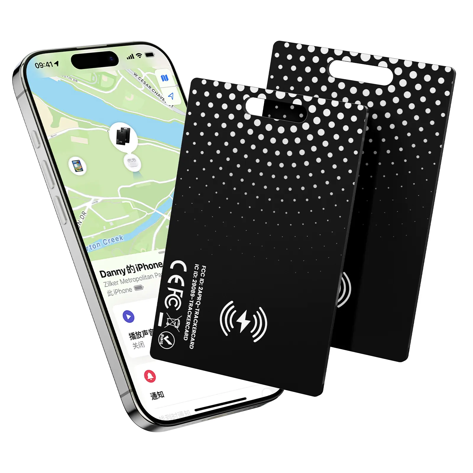 Universal GPS Tracker,Kabelloses Laden,IP68 wasserdicht(-No Monthly Fee-Best Hidden GPS Trackers,Global Coverage Location Tracker,Anti-lost Device(iOS Only)