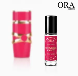 Strawberry Candy Pheromone Roll-On Perfume Oil for Women – Long-Lasting Sweet Fragrance, Alcohol-Free 10ml