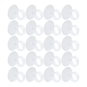 20 Pcs Air Plant Holder, Plant Pot Tillandsia Holder Air Plant Hanger with Suction Cup for Hanging (Plants Not Included)