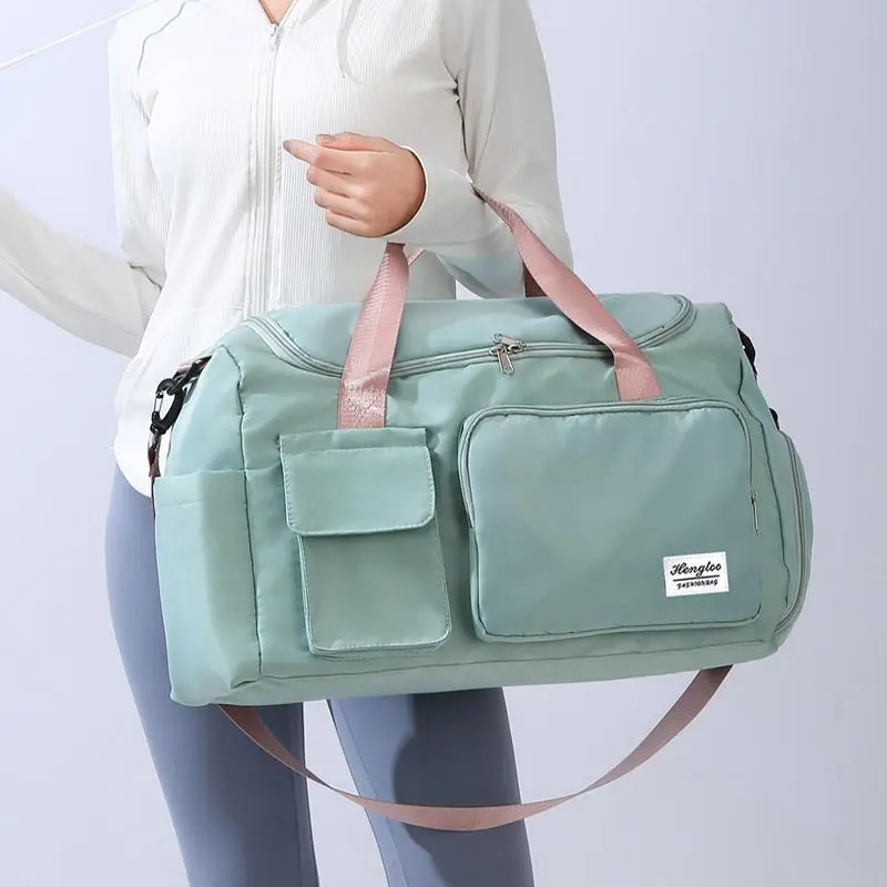 Minimalist 2024 Trendy Duffelfor Summer Travel Use, AdjustableLarge Capacity Zip ,Unisex MultifunctionCary on Gym for Spring Travel & GymUse storage bag