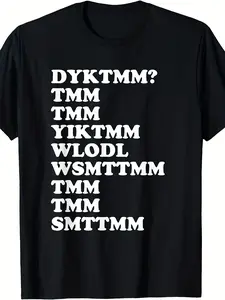 Men's Funny Do You Know The Muffin for Man DYKTMM Retro Graphic T Shirt Vintage Inspired Loose Fit Short Sleeve Crew Neck Tee with Lettering, All Season Casual Shirt for Casual Attire & Humor