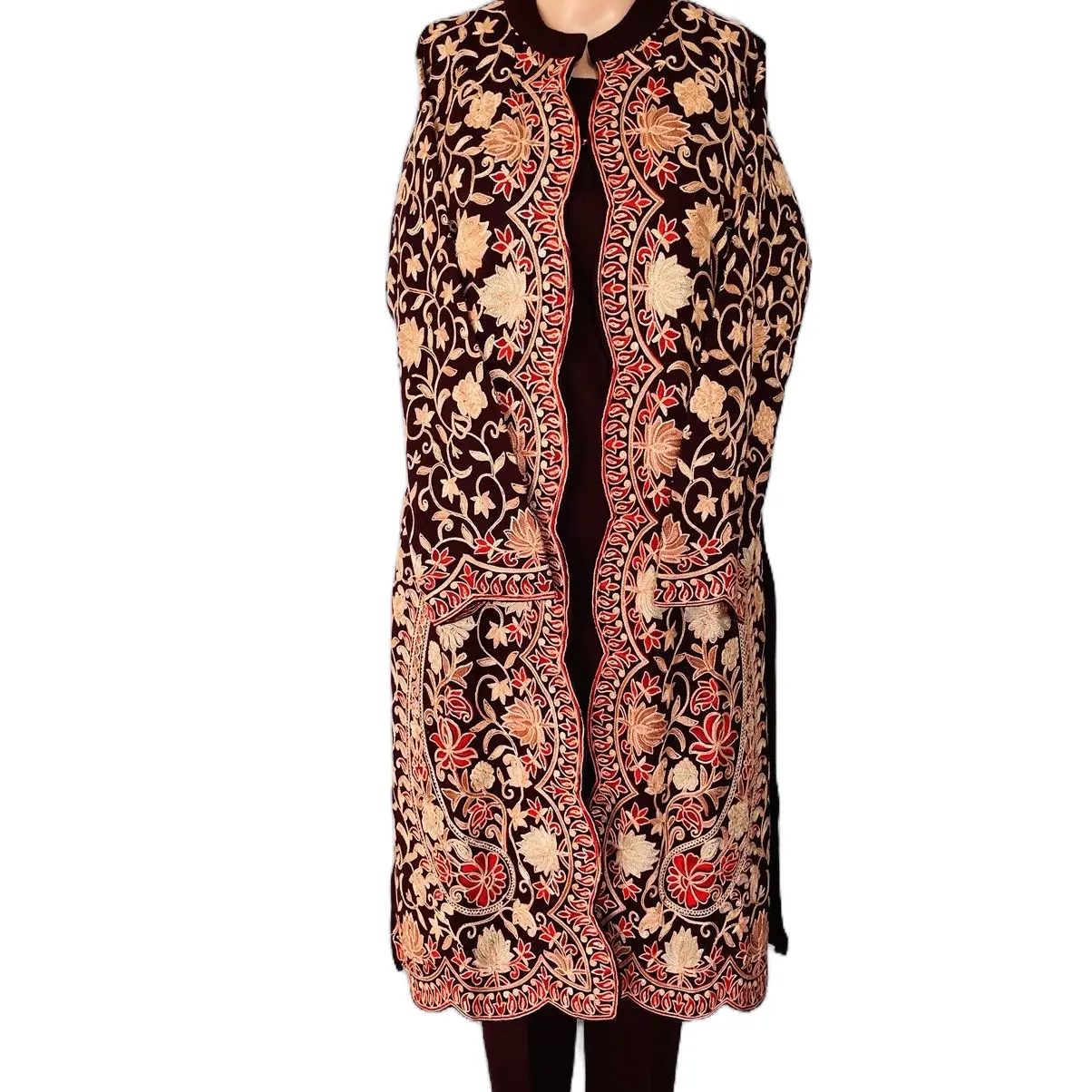 Readymade woolen kurta set with outer