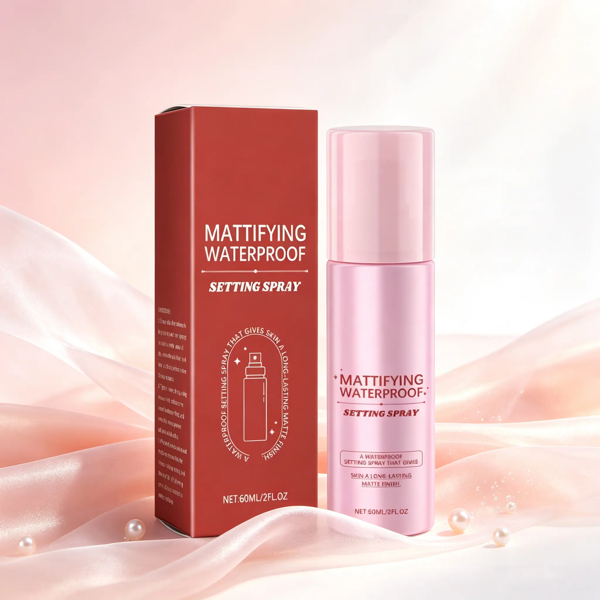 Matte Hyaluronic Facial Makeup Setting Spray - Skincare Tool for Flawless Look, Post-Application Makeup Locking Fixation, Face Makeup
