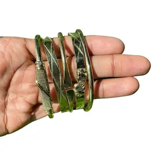 Earthy cuff bangles | Adjustable Size Stacking bangles statement piece