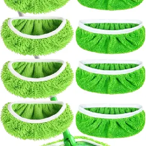 8PCS Reusable Microfiber Mop Pads, Water Absorbent Floor Cleaning Tool Refills for Swiffer Sweeper Wet & Dry Mops