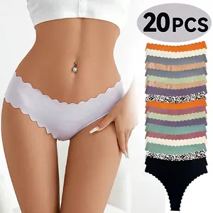 Women’s solid-color seamless thong panties with a V waist—comfortable and breathable for everyday wear in all seasons. elegant women’s underwear suitable for spring and summer outfits; women’s clothing; bikini panties.Stylish Brief Soft Comfy Brief