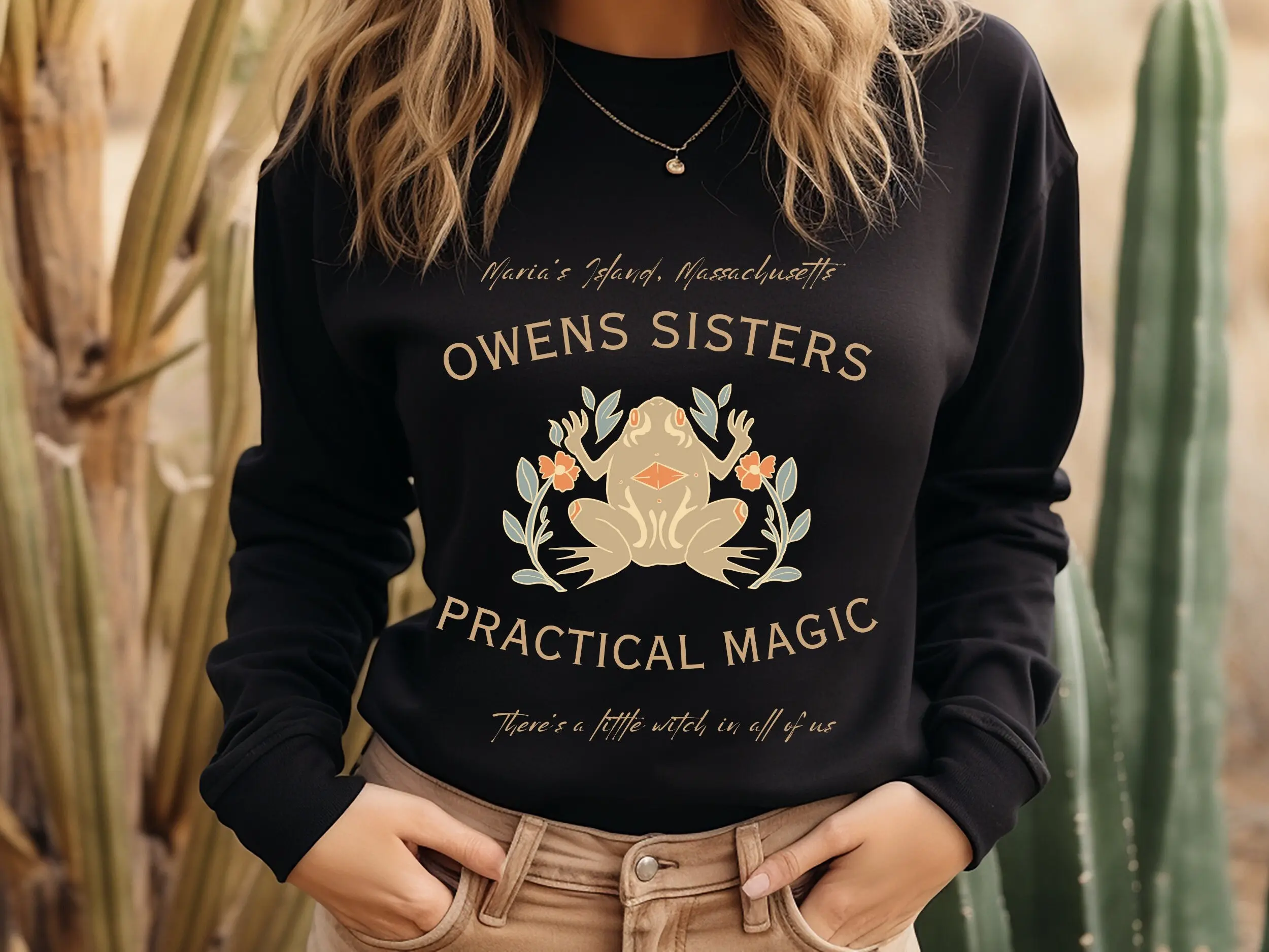 Practical Magic Unisex Crewneck Sweatshirt Halloween Sweater Spooky Sweater Fall Sweater Basic Witch Witch Sweatshirt Fall Crewneck