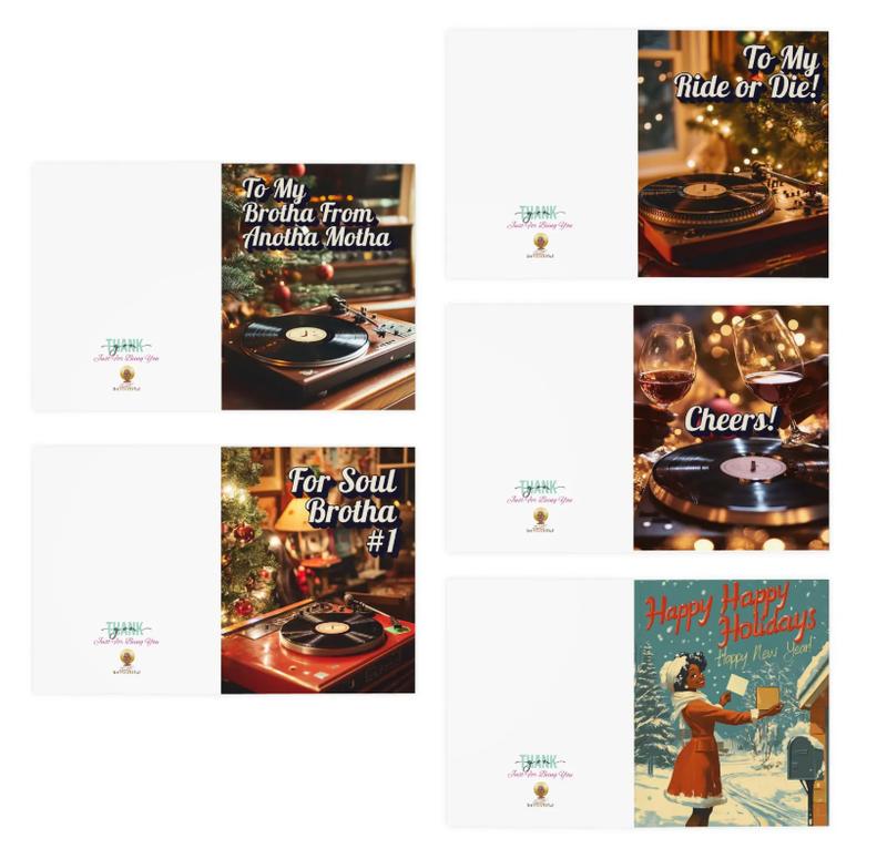 Variety 5-pack Cheers & Warm Wishes: Holiday Celebration Card Collection