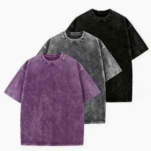 1/3 Pack Tshirts for Men Gym Vintage Heavyweight T Shirts Cotton Workout Acid Wash Baggy Tees Sports T-shirt, regular fit, casual and stylish T-shirt, suitable for everyday wear, a men's top suitable for all seasons.
