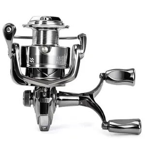 Sougayilang double handle reel, Metal Frame Carbon Fiber 5.0:1 Gear Ratio, Aluminum Spool Double Rocker Arm Handle, Available in Freshwater