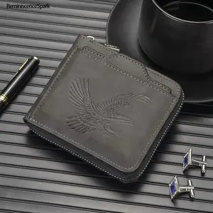 Men's Vintage Short Wallet – Multi-Card Slot Business Casual Design, Durable Trendy Fashion Wallet, Perfect for Work, Office & Daily Everyday Carry