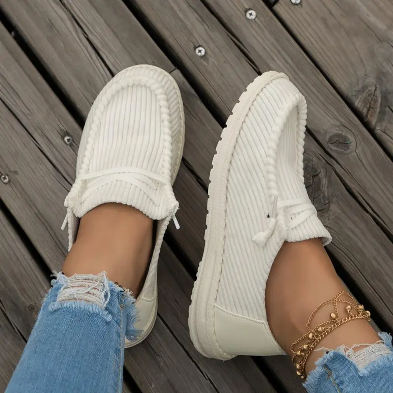 Women's Fashionable Plain Lace Up Low Top Sneakers, Trendy Walking Sneaker, 2024 New Style Casual Comfortable Sports Shoes for Daily Wear, Breathable Non-slip Sneakers, Everyday Casual Sneakers, Casual Sneaker Trainer