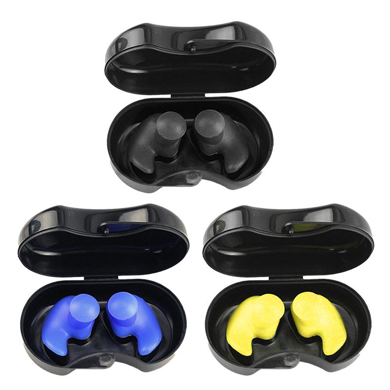 Swimming Earplugs Waterproof Reusable Silicone Ear Plugs Diving Sport Plugs For Water Surf Showering Bathing Accessories
