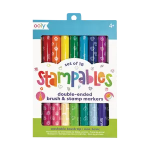 Stampable Double Ended Stamp Markers - Set of 18 Stampable Double Ended Stamp Markers - Set of 18