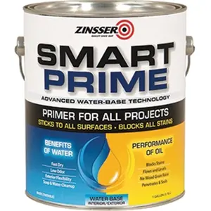 Zinsser Company 249729 1 Gallon White Smart Prime Water Based Universal Primer
