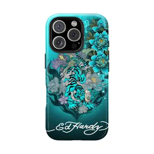 Vintage Tigers Phone Case, Ed Cute Tiger Collage, Japanese Traditional Art Print Hardy Case for Samsung and iPhone 17 Pro Max 16 15 14 13 12 11 Pro Max