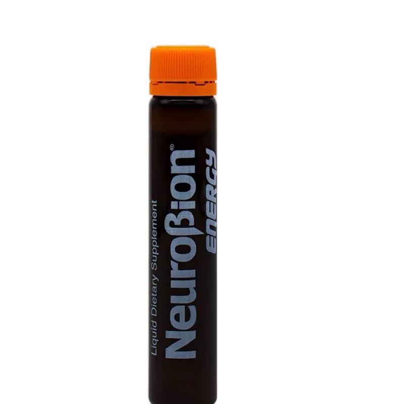 Neuro Energy Liquid Dietary Supplement 10 Viales with Amino Acids B Complex Vitamins Zinc & Chromium for Brain Health 8.5 oz - Fitness