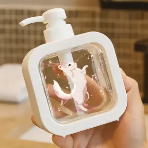 Cute white fluffy cat with musical notes design soap dispenser - ideal for kitchen sink and bathroom, elegant whimsical home decoration, easy to clean, liquid container, smooth texture, perfect for home & office countertop accessories