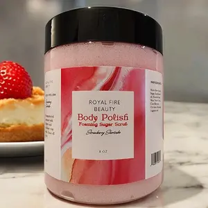 Body Polish Foaming Sugar Scrub for Gentle Exfoliation