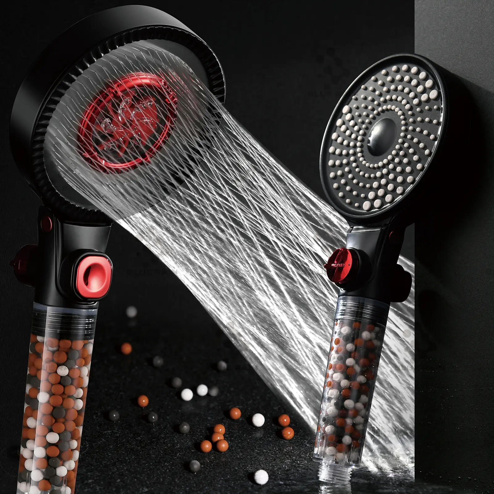 Univering Filtered Shower Head with Handheld, High Pressure Water Flow and Multiple Spray Modes Shower Head with Filter, Power Wash for Hard Water, Sh