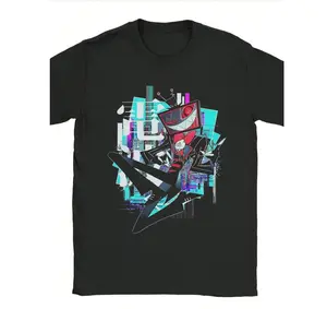 Vox Hazbin Hotel Graphic Tee | Hipster Retro Cartoon Print T-Shirt | Casual Round Neck Short Sleeve Top for Men & Women | Streetwear Outfit