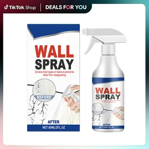 Wall Repair Spray Paint – Instant Stain & Peeling Cover Up, Quick-Dry Interior Touch-Up Aerosol, DIY Renovation for Nail Holes & Cracks, No Primer Needed, Flat White