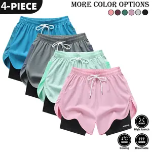 Women's sports shorts, meticulously designed, made of soft and comfortable fabric, are perfect for running, yoga, tennis and summer wear. Suitable for plus-size fashion outfits.