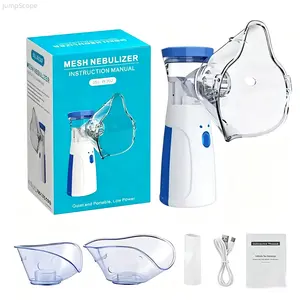 Portable Mesh Nebulizer Machine, Handheld Ultrasonic Cool Mist Inhaler, Rechargeable Quiet Nebulizer for Kids Adults Home Travel Use