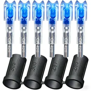 Super Bright LED Arrow Nocks Arc6, Multi Size Durable Replacement Lamp Heads for Night Hunting Archery