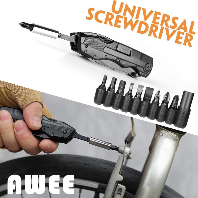 AWEE Gifts for Men,Multitool Pocket Knife with Blade,Stocking Stuffers for Men,Christmas Valentinens Day Fathers Day Birthday Gifts for Him Dad Husband,Camping,Emergency,Outdoor, knife pocket multitool Folding Stainless Steel