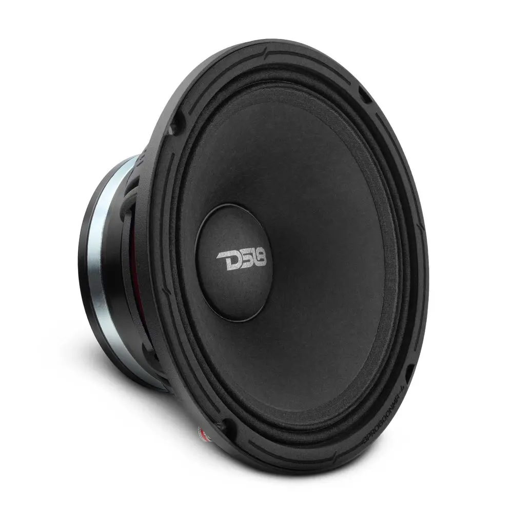 DS18 6PRO600NMR-4 6.5" Professional Neodymium Magnet Mid-Range Component Speakers - 300W RMS, 4 Ohm Ready, 102dB Output, High Sensitivity, Cloth, Lightweight, Copper Ring, Paper, Aluminum Parts, Car Audio Sound Upgrade, 4Ω Ready